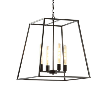 Hutson 21" Iron Modern Angled LED Chandelier - JONATHAN Y